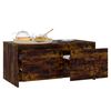 vidaXL Table basse Chêne fumé 90x50x41,5 cm Bois d'ingénierie