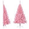 vidaXL Demi sapin de No&euml;l artificiel avec support Rose 150 cm PVC