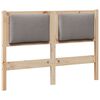 vidaXL T&ecirc;te de lit Autre Marron 135 cm Bois massif en pin