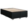 vidaXL Sommier &agrave; lattes de lit avec matelas Noir 120x200 cm Tissu