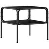 vidaXL Table d'appoint Ch&ecirc;ne noir 100 x 50 x 46 cm Bois d'ing&eacute;nierie