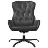 vidaXL Chaise de relaxation Noir Similicuir