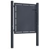vidaXL Portail de jardin en acier 100x100 cm anthracite