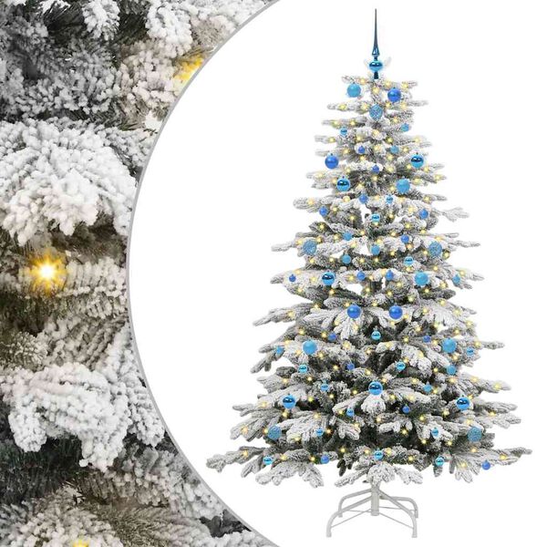 vidaXL Sapin de No&euml;l Artificiel &agrave; Branches Articul&eacute;es Blanc 210 cm