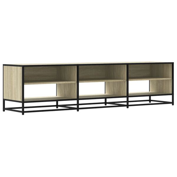 vidaXL Meuble TV ch&ecirc;ne sonoma 180x40x46 cm bois d'ing&eacute;nierie