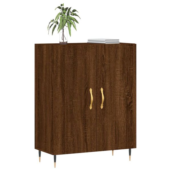 vidaXL Buffet ch&ecirc;ne marron 69,5x34x90 cm bois d'ing&eacute;nierie