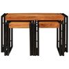 vidaXL Tables d'appoint Marron et noir Bois d'acacia massif