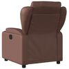 vidaXL Fauteuil inclinable Marron Similicuir