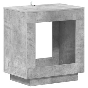 vidaXL Table d'appoint Gris b&eacute;ton 60 x 40 x 65 cm Bois d'ing&eacute;nierie
