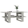 vidaXL Table basse gris béton 110x55x42 cm bois d'ingénierie