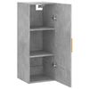 vidaXL Armoire murale gris b&eacute;ton 34,5x34x90 cm