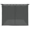 vidaXL Tonnelle avec rideaux anthracite 6x3 m acier