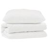 vidaXL Ensemble de Duvet avec oreiller 2 pcs Blanc Microfibre