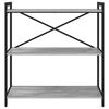 vidaXL &Eacute;tag&egrave;re Sonoma gris 80 x 30 x 85 cm Bois d'ing&eacute;nierie