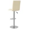 vidaXL Tabouret de bar Cr&egrave;me Tissu
