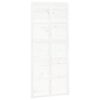 vidaXL Porte de grange Blanc 90x1,8x214 cm Bois massif de pin