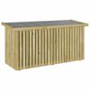 vidaXL Bo&icirc;te de Rangement de Jardin Pin&egrave;de impr&eacute;gn&eacute;e Naturel