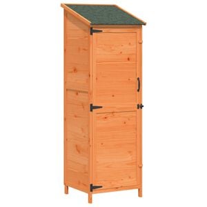 vidaXL Abri de jardin Marron 59,5 x 56 x 176,5 cm Bois d'ing&eacute;nierie