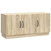 vidaXL Meuble TV Ch&ecirc;ne Sonoma 99 x 34,5 x 47 cm Bois d'ing&eacute;nierie