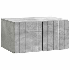 vidaXL Meuble TV mural Gris b&eacute;ton 59,5 x 41 x 30 cm Bois d'ing&eacute;nierie