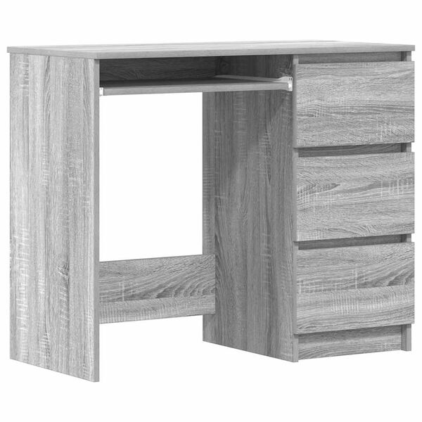 vidaXL Bureau Sonoma gris 90x45x76 cm Bois d'ingénierie
