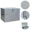 vidaXL Bo&icirc;te en aluminium 610x430x455 mm Argent&eacute;