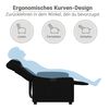 vidaXL Fauteuil inclinable &eacute;lectrique Noir Similicuir