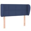vidaXL T&ecirc;te de lit avec oreilles Bleu 93x23x78/88 cm Tissu