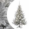 vidaXL Sapin de No&euml;l artificiel avec boules 120 cm 150 LED Blanc chaud