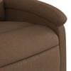 vidaXL Fauteuil inclinable &eacute;lectrique marron tissu