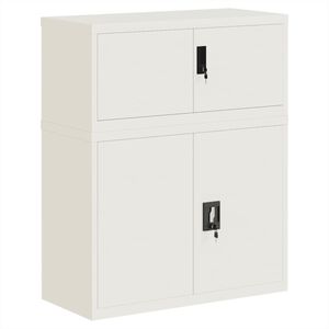 vidaXL Classeur blanc 90x40x110 cm acier