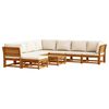 vidaXL Salon de jardin avec coussins 9 pcs bois massif d'acacia