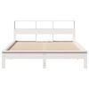 vidaXL Cadre de lit sans matelas blanc 160x200 cm bois de pin massif