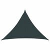 vidaXL Voile d'ombre 7 x 5 x 5 m HDPE Triangulaire Vert fonc&eacute;