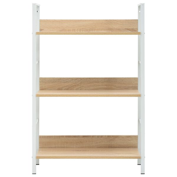 vidaXL Biblioth&egrave;que &agrave; 3 niveaux ch&ecirc;ne 60x27,6x90,5cm bois d'ing&eacute;nierie