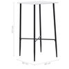 vidaXL Table de bar Blanc 60 x 60 x 111 cm MDF