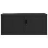 vidaXL Classeur noir 90x40x130 cm acier