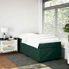 vidaXL Sommier &agrave; lattes de lit et matelas Vert fonc&eacute; 80x200 cm Velours