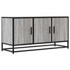 vidaXL Meuble TV sonoma gris 100x35x50 cm bois d'ing&eacute;nierie et m&eacute;tal