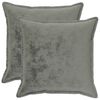 vidaXL Housse de coussin 2 pcs HOUTEN Gris fonc&eacute; 55 x 55 cm Flanelle