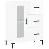 vidaXL Buffet Blanc brillant 69,5x34x90 cm Bois d'ing&eacute;nierie