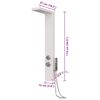 vidaXL Système de panneau de douche Aluminium Blanc