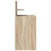 vidaXL Table de chevet avec 2 tiroirs ch&ecirc;ne sonoma 38x34x80 cm