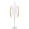vidaXL Mannequin r&eacute;glable 160-232 cm avec base Homme PP Blanc