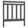 vidaXL T&ecirc;te de lit Gris 81x4x100 cm Bois massif de pin
