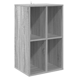 vidaXL Meuble &agrave; vinyles Sonoma gris 44,5 x 36,5 x 74,5 cm