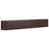 vidaXL Lit sur&eacute;lev&eacute; de jardin Acier galvanis&eacute; marron