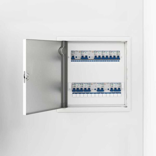 vidaXL Panneau d'Acc&egrave;s Blanc 63 x 33 x 3 cm Acier