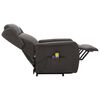 vidaXL Fauteuil de massage inclinable Gris fonc&eacute; Tissu