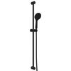 vidaXL Ensemble de Syst&egrave;me de Douche Noir 100 cm Acier inoxydable